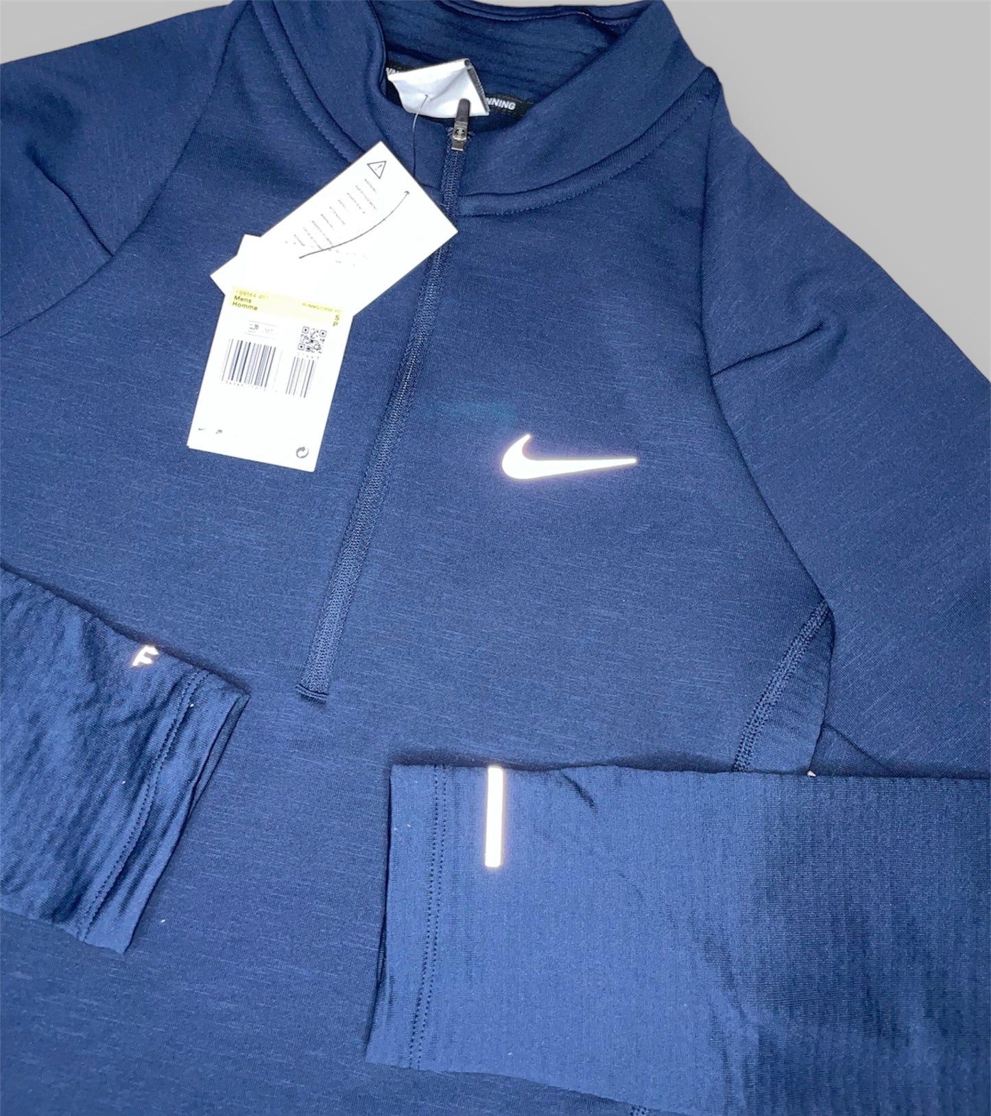 NIKE THERMA-FIT 1/4 ZIP - NAVY BLUE