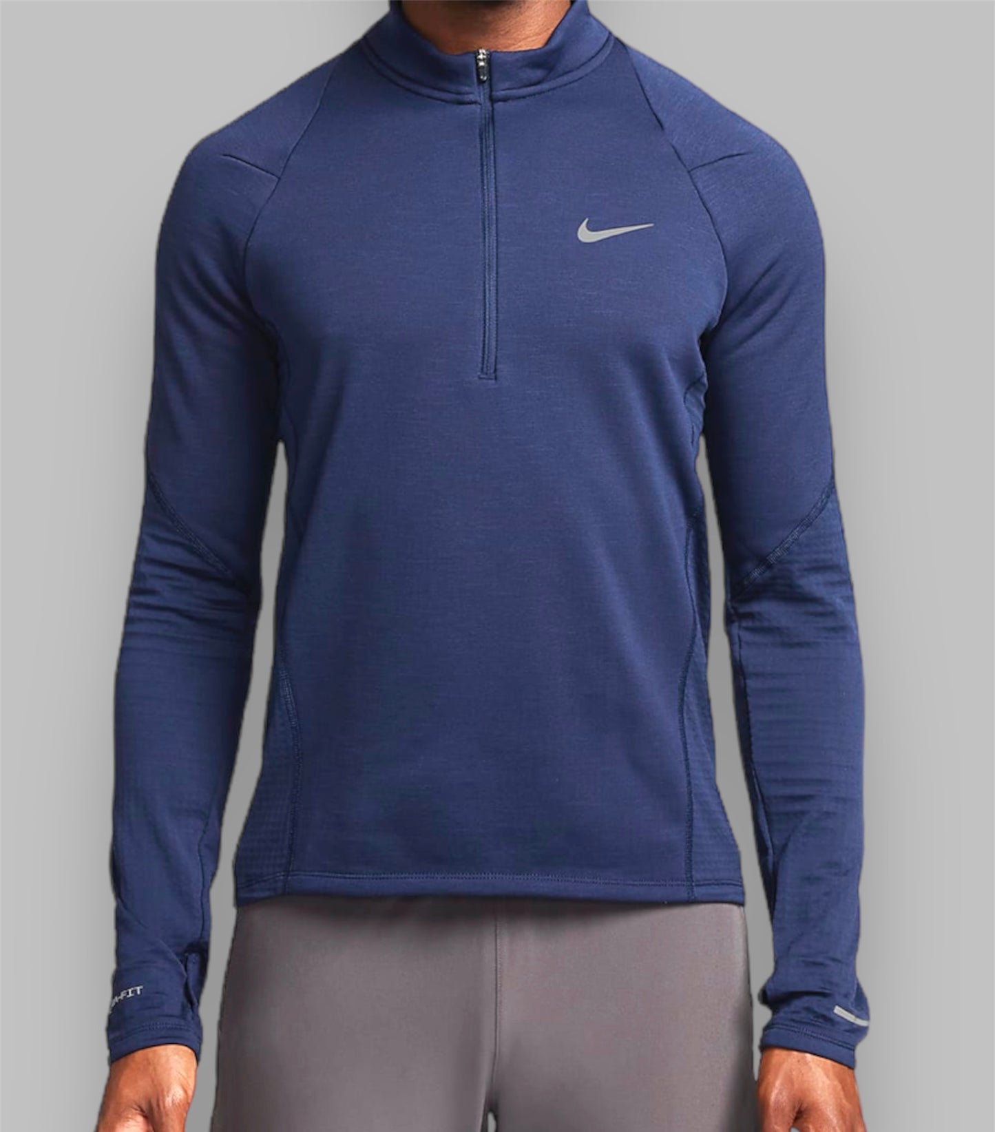 NIKE THERMA-FIT 1/4 ZIP - NAVY BLUE