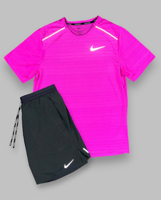 NIKE HOT PINK MILER 1.0 / NIKE FLEX STRIDE SHORTS 7’