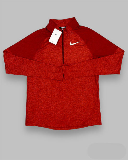 NIKE ELEMENT 1/4 ZIP - RED