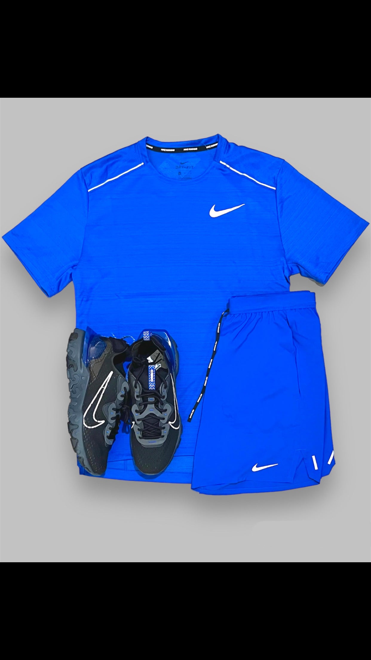 NIKE ROYAL BLUE MILER 1.0 / NIKE FLEX SHORTS ROYAL BLUE ‘7