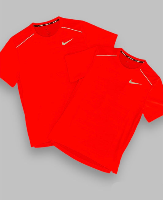 NIKE MILER 1.0 T SHIRT - BRIGHT CRIMSON RED