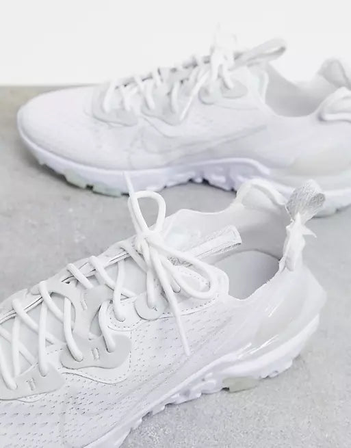 NIKE REACT VISION ALL WHITES