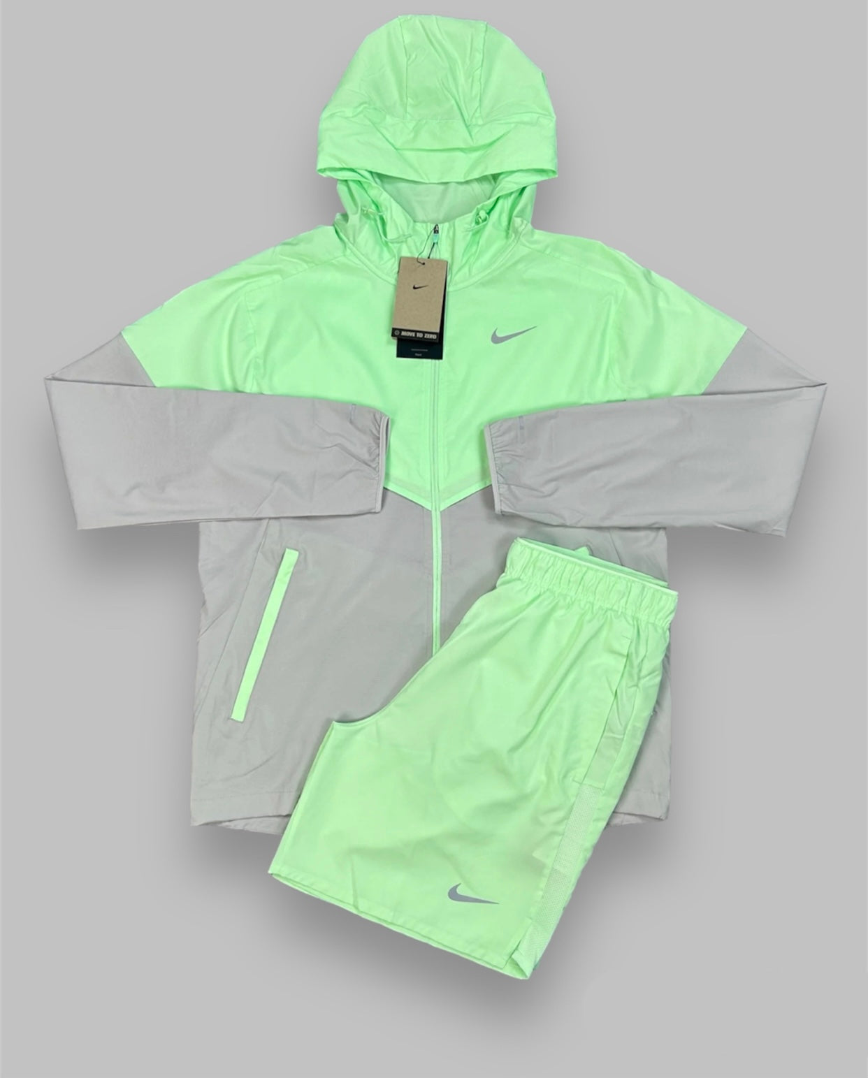 NIKE VAPOUR GREEN WINDRUNNER FULL SET