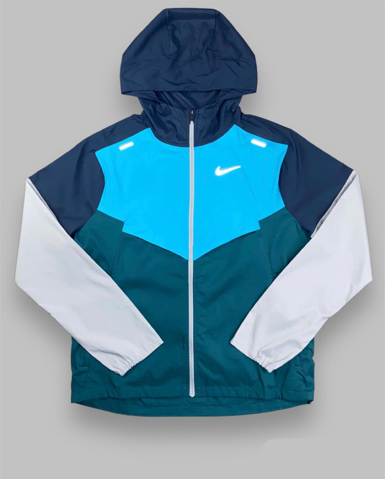 NIKE OBLIQUE UV WINDRUNNER AQUA / LIGHT GREY (RARE)